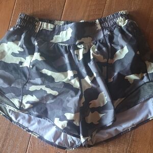 Lululemon Athletica Gray and Black Athletic Shorts